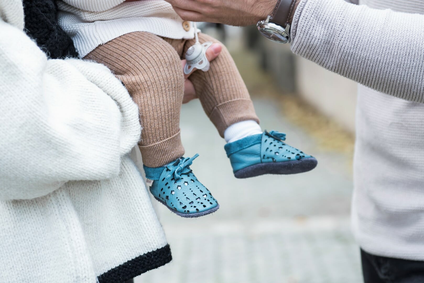 Mehki otroški čevlji Baobaby, Dots sky - Slika 5