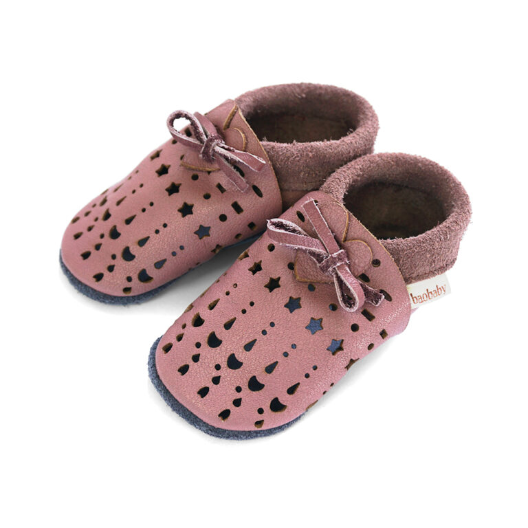 Baobaby soft children's shoes, Dots grapeshake