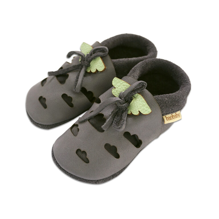 Mehki otroški čevlji Baobaby, Fly mint