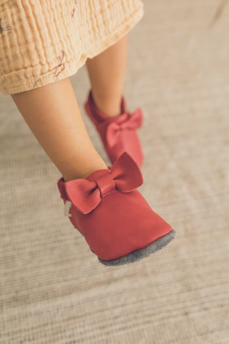 Baobaby soft children's shoes, Piruetice cherry