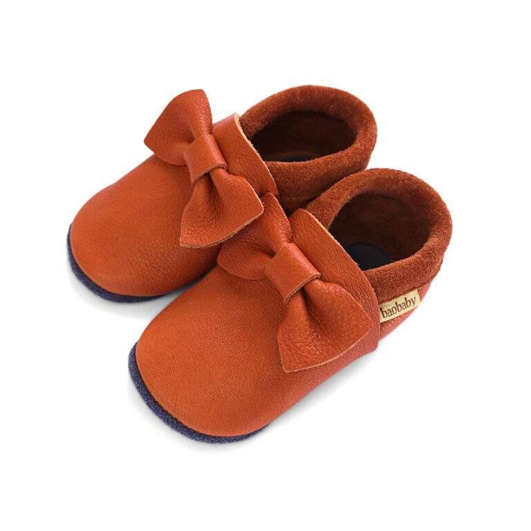 Baobaby soft baby shoes, Piruetice hazelnut