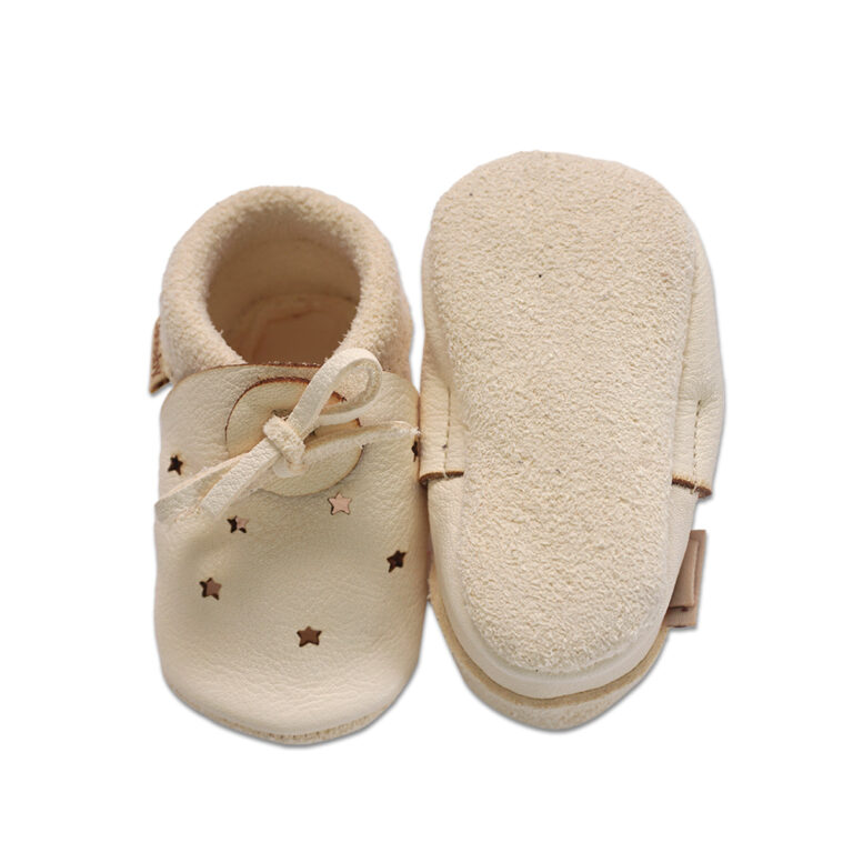 Baobaby soft children's shoes, Stars white
