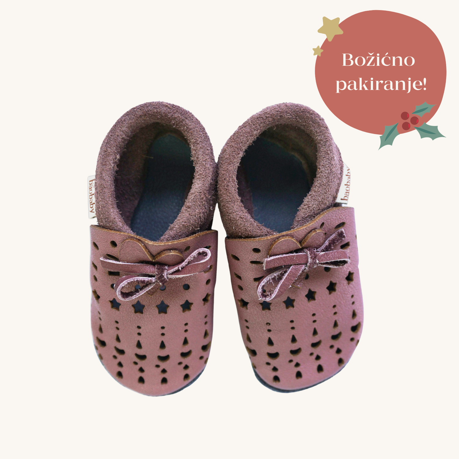 Baobaby soft children's shoes, Dots grapeshake