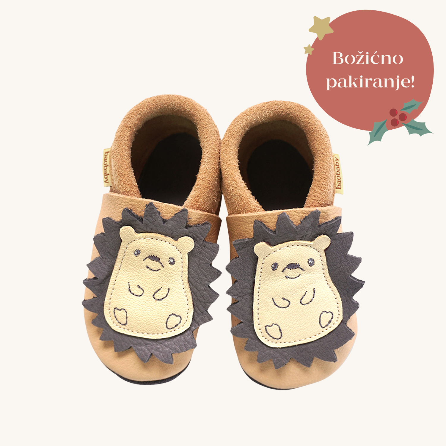 Mehki otroški čevlji Baobaby, puder Spikey