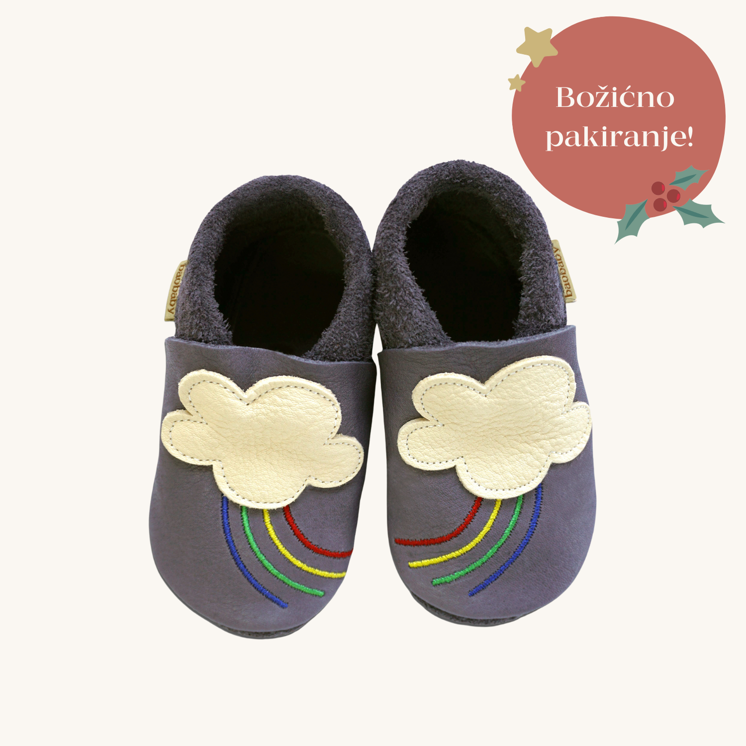 Mehki otroški čevlji Baobaby, Rainbow