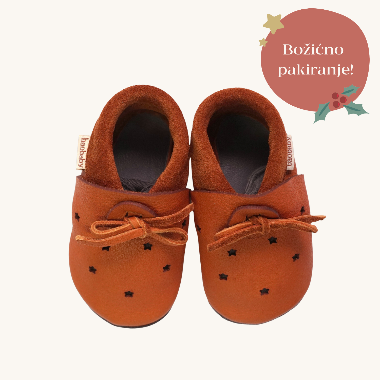 Baobaby mekane dječje cipelice, Stars hazelnut