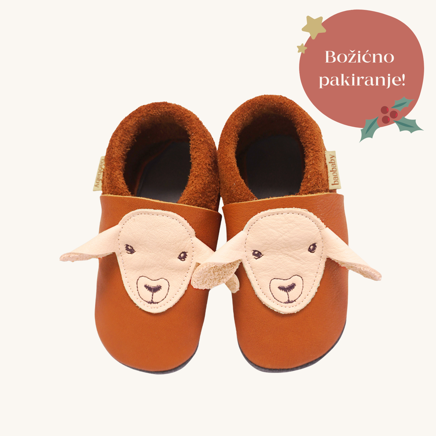 Baobaby soft baby shoes, Lamb