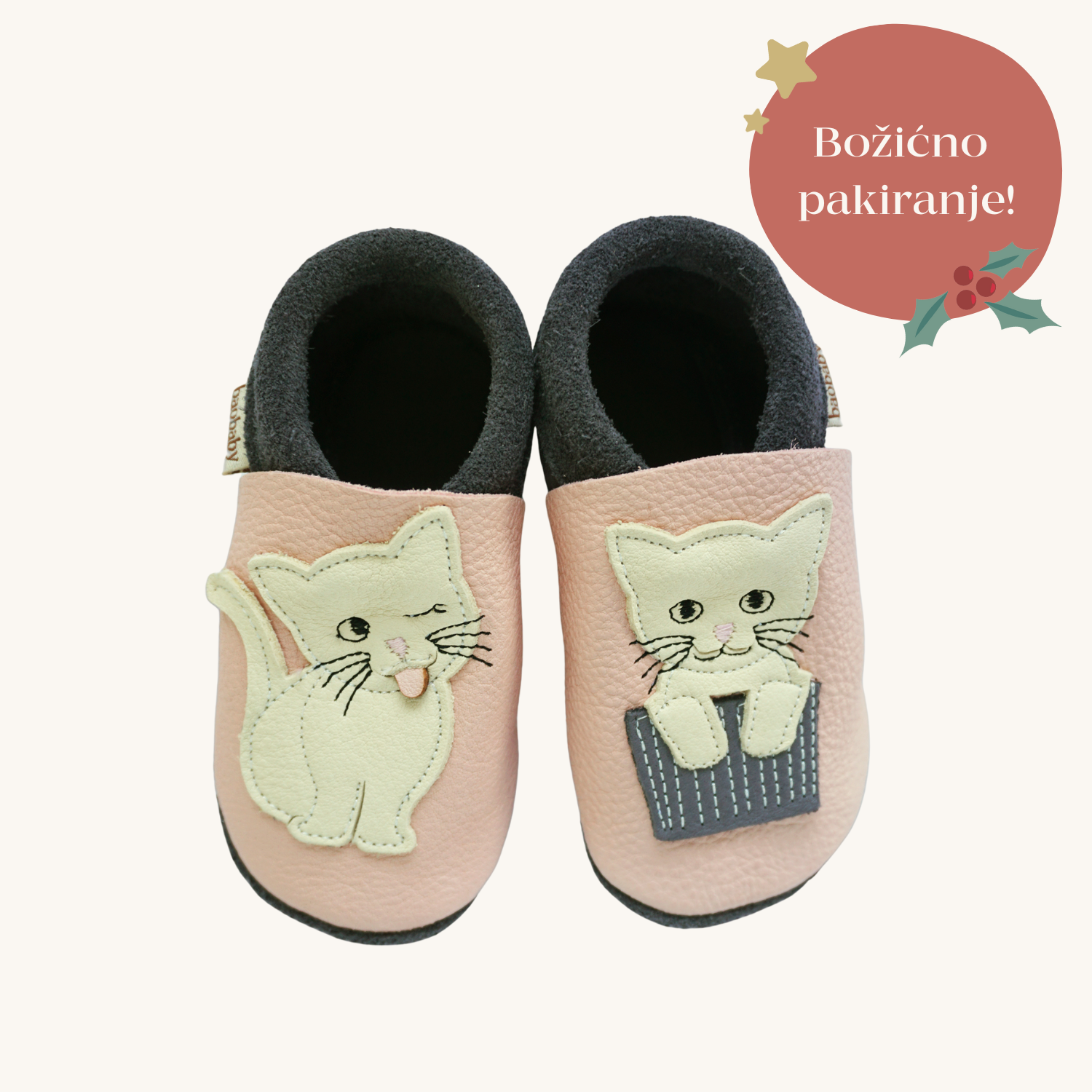 Mehki otroški čevlji Baobaby, Cat's Kiss roza