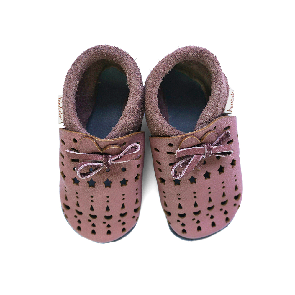 Baobaby soft children's shoes, Dots grapeshake