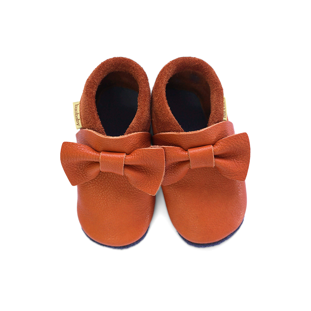 Baobaby soft baby shoes, Piruetice hazelnut