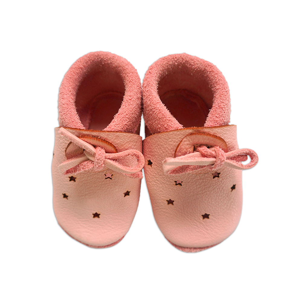 Baobaby soft children's shoes, Stars pink